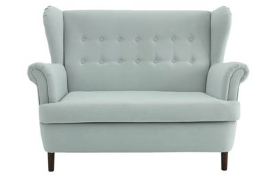 Collection Martha Large Fabric Wingback Sofa - Duck Egg